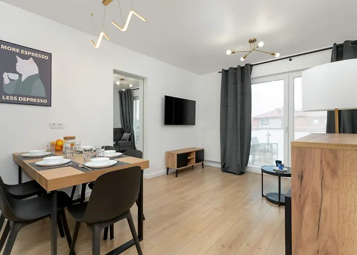 Przestronny W Jastrzebiej Gorze Z Parkingiem, Biurkiem I Balkonem By Renters Jastrzębia Góra